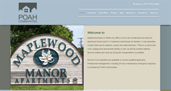 Desktop Screenshot of maplewoodmanor-apts.com