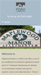 Mobile Screenshot of maplewoodmanor-apts.com